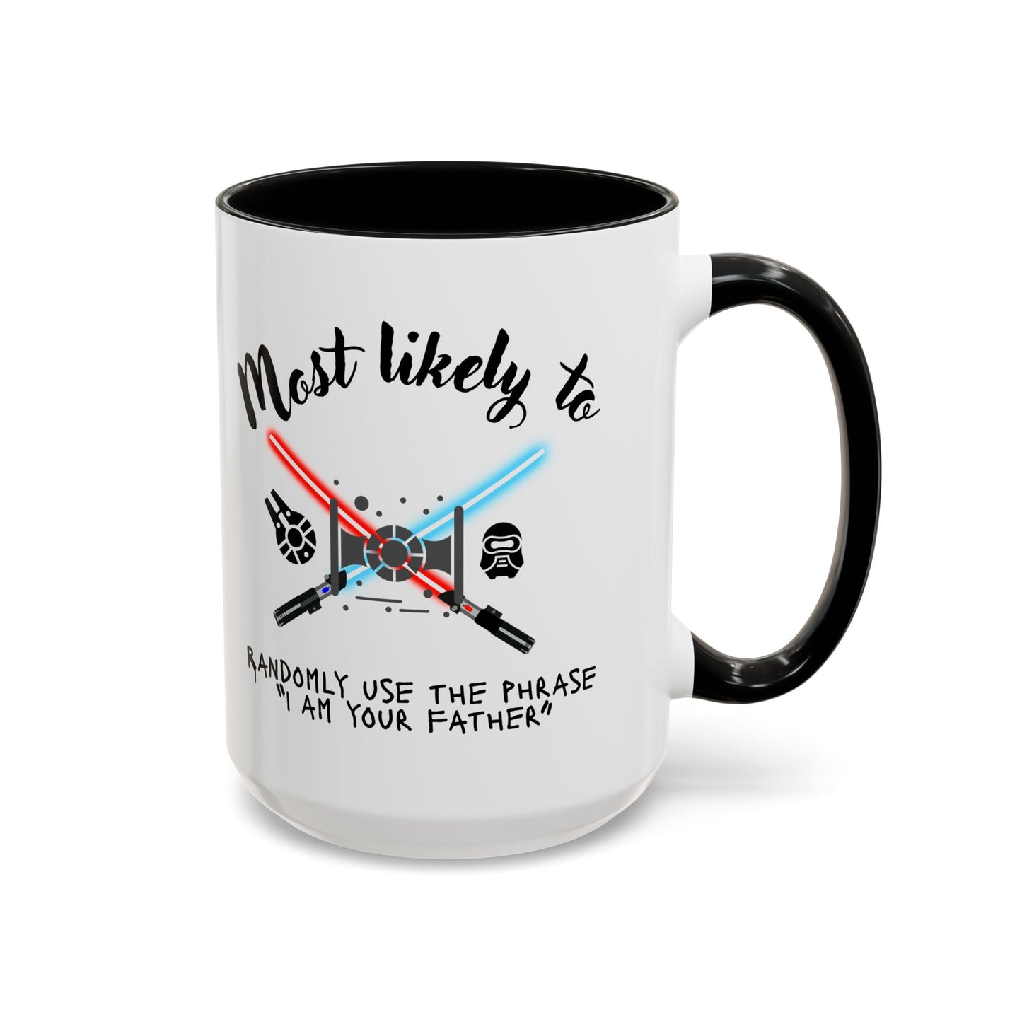 Star Wars Themed Coffee Mug, Funny Gift for Fans, Humorous Drinkware, Geeky Cup, Birthday or Holiday Present. unique gift, unique dad gift, brother, uncle