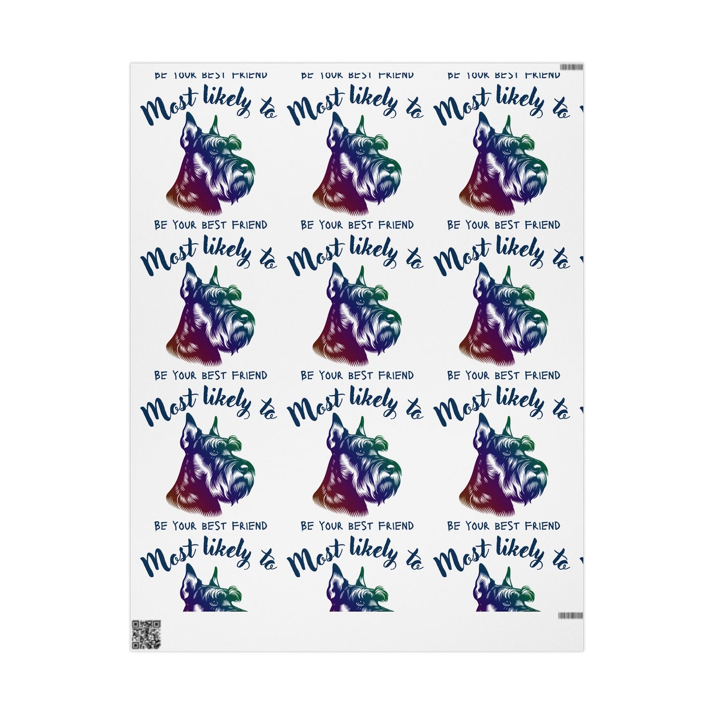 Colorful Pet-Themed Wrapping Paper, Schnauzer Paper, Dog Gift Wrap, Fun Gift Wrap for Dog Lovers, Cute Birthday Wrap, Unique Holiday Gift Paper, Scottie Dog Design
