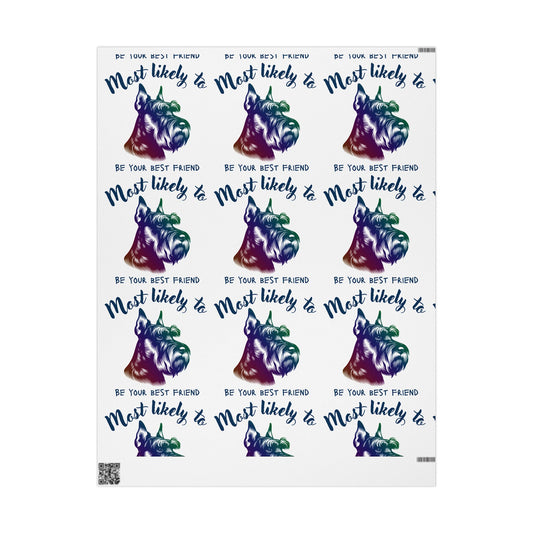Colorful Pet-Themed Wrapping Paper, Schnauzer Paper, Dog Gift Wrap, Fun Gift Wrap for Dog Lovers, Cute Birthday Wrap, Unique Holiday Gift Paper, Scottie Dog Design