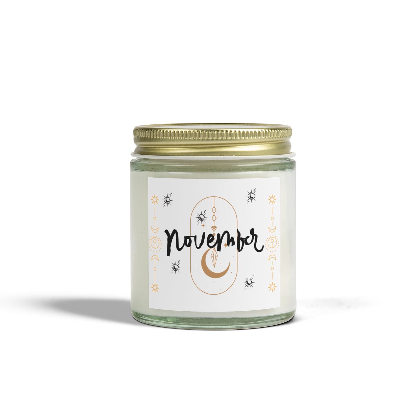 Celestial Candle, November, Scented Candles, Coconut Apricot Wax (4oz, 9oz)