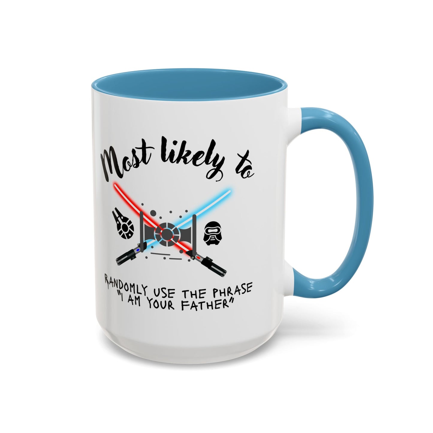 Star Wars Themed Coffee Mug, Funny Gift for Fans, Humorous Drinkware, Geeky Cup, Birthday or Holiday Present. unique gift, unique dad gift, brother, uncle