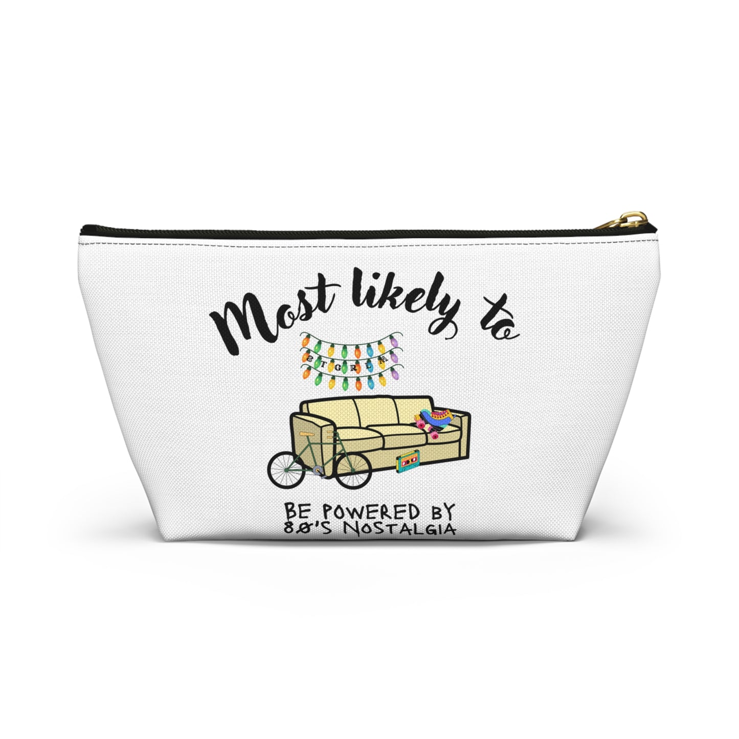 Most Likely To Nostalgic Accessory Pouch, Cosmetic Pouch, Pencil Pouch,  Stranger Things Inspired Wrapping Paper