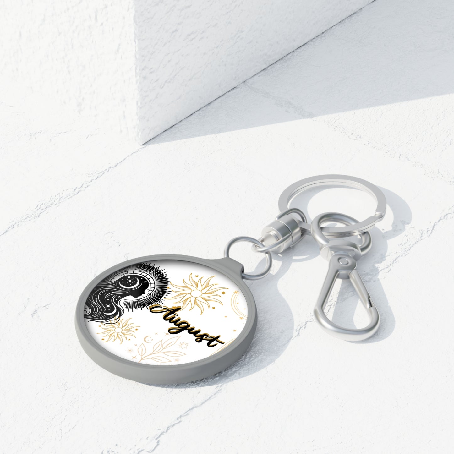 Keyring Tag - Celestial August Zodiac Keychain