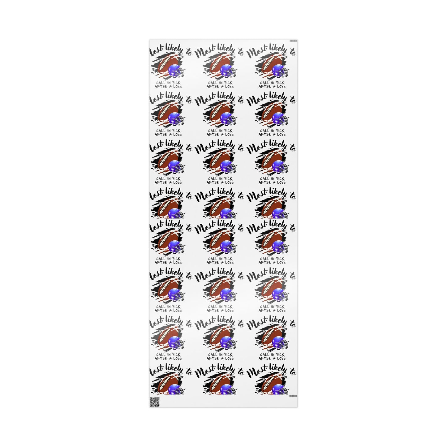 Football-Themed Wrapping Paper - Perfect for Sports Parties, Birthdays, Gifts, Holidays, and Celebrations