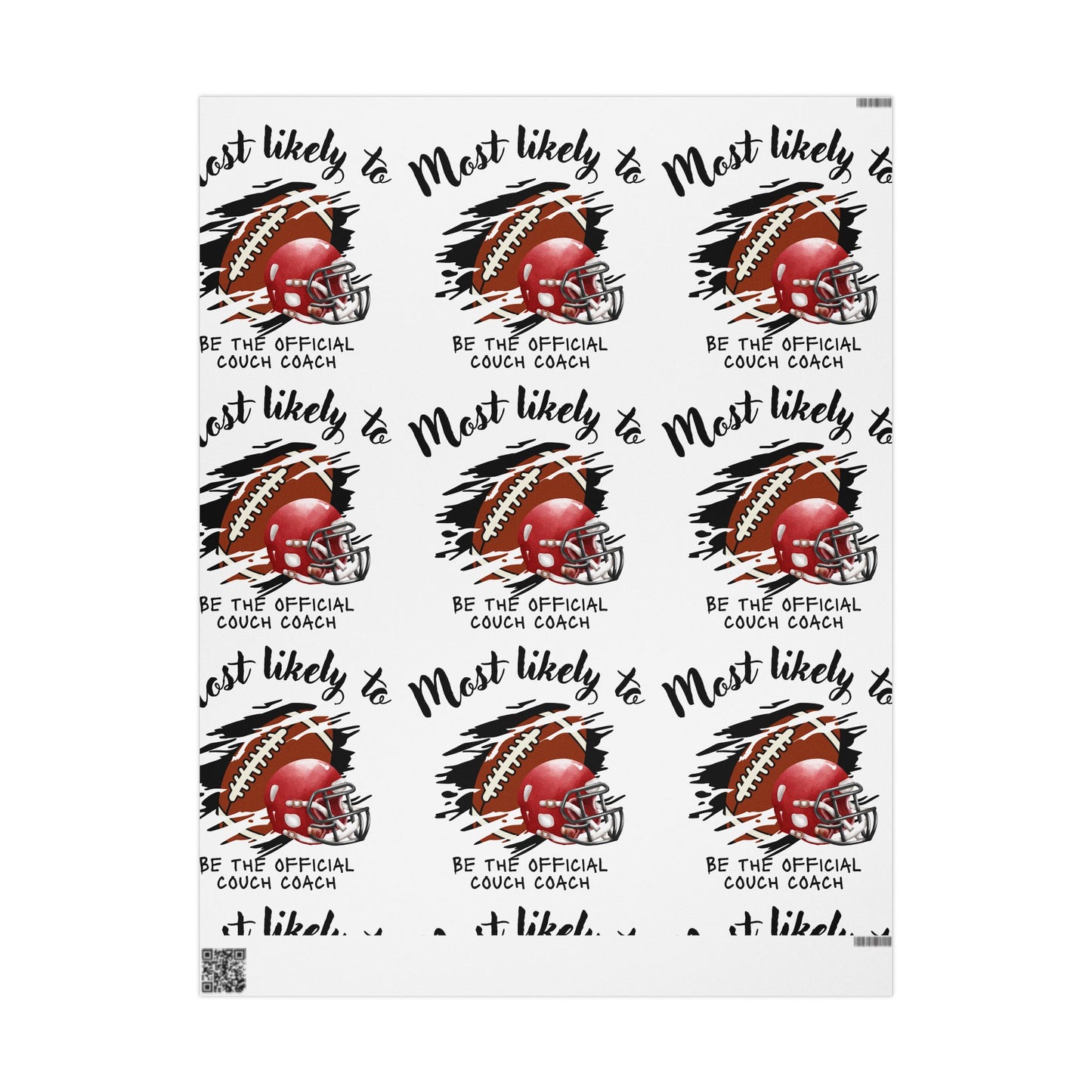 Football-Themed Wrapping Paper - Perfect for Coaches and Sports Fans, Gift Wrap For Him, His Birthday,  Gift Wrap for Birthdays, Holidays, Tailgate Parties, and More