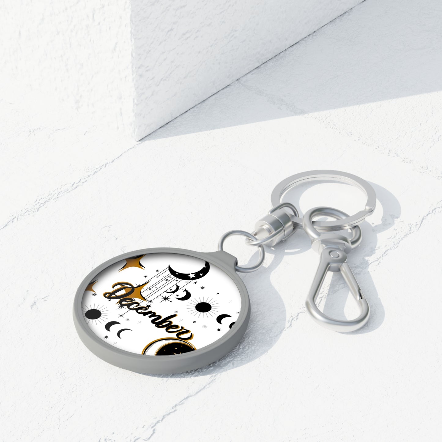 Keyring Tag - Celestial December Keychain
