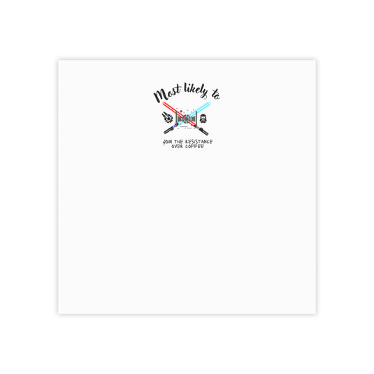 Resistance Note Pad, Space Note Pad, Wars Note Pad, Fantasy Note Pad, Galactic Note, Space, Post-it® Note Pads