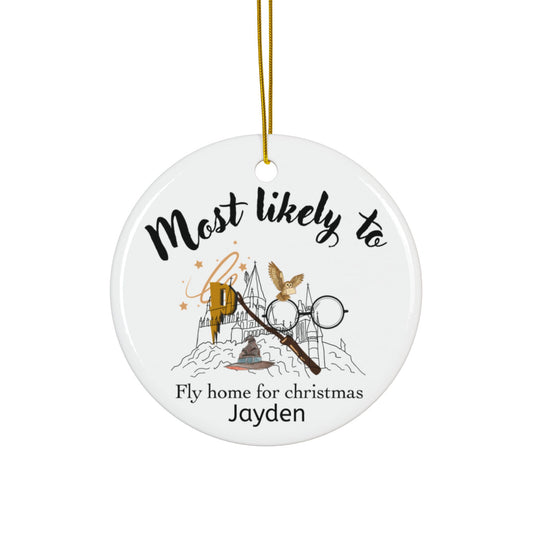 Custom Christmas Ornaments, Holiday Decor, Gift for Home, Personalized Decorations, 2-Side Print Ceramic Ornaments