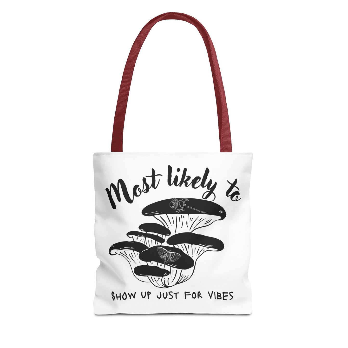 Mushroom Vibes Tote Bag, Fun Eco-Friendly Bag, Gift for Nature Lovers, Stylish Shopping Bag, Festival Accessory, Unique Design Tote
