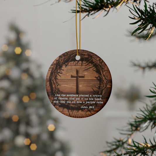 Faith-Inspired Ceramic Ornaments - Double-Sided Print (1-10 pcs)