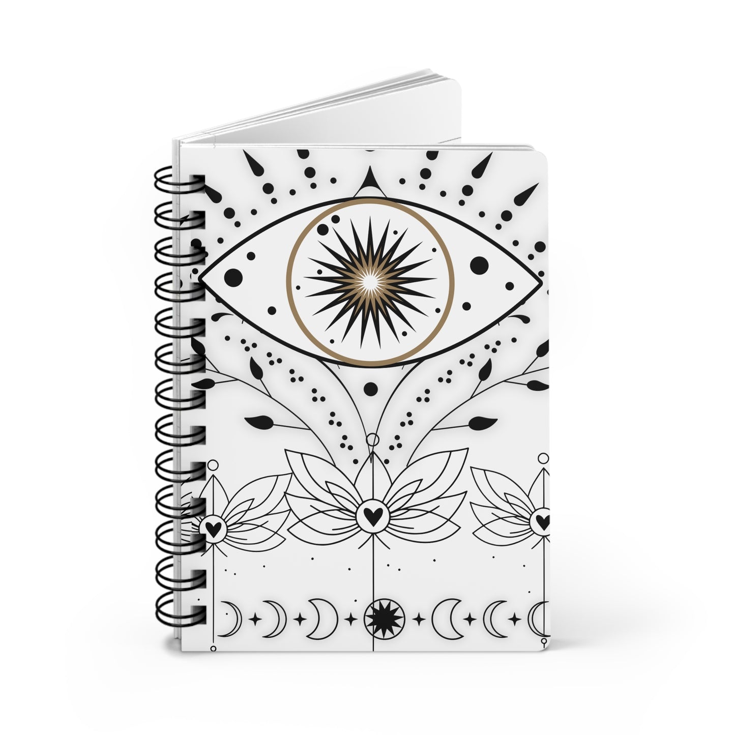 Mystical Eye Spiral Bound Journal - Inspiring Creativity and Mindfulness