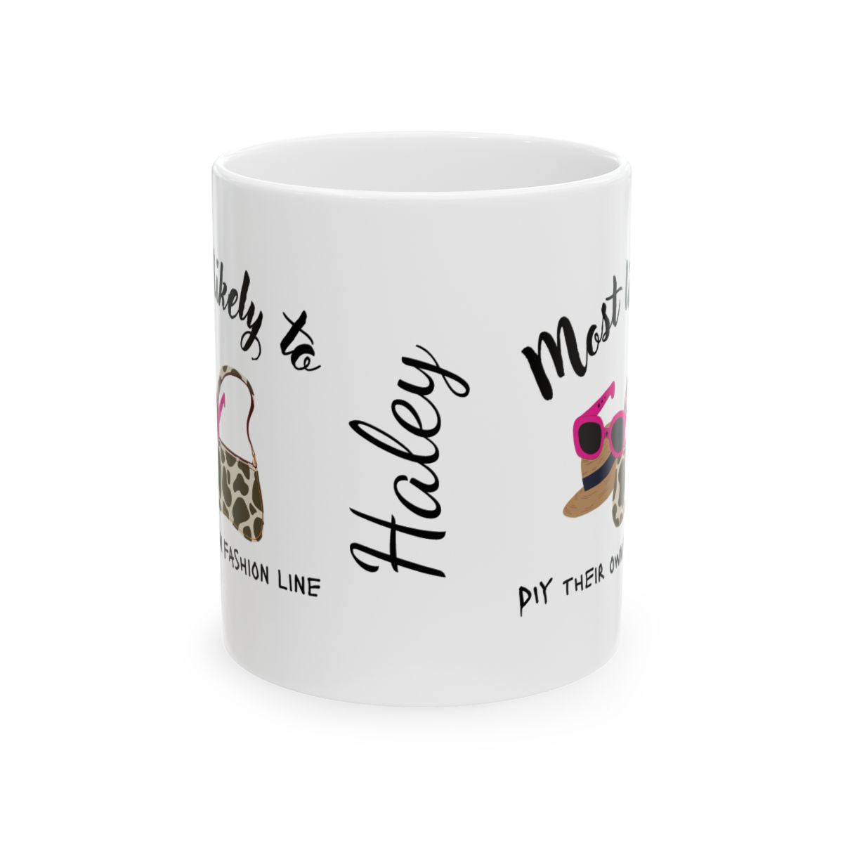 Trendy Fashionista Ceramic Mug, Personalized Coffee Cup, Unique Gift for Her, Celebrate Style, Fashion Lover's Mug, Gifts for Friends