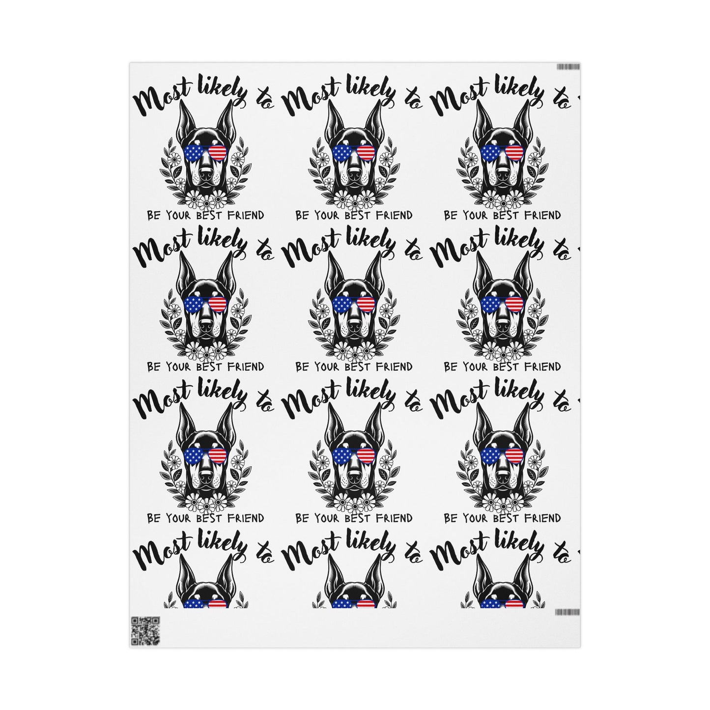 Most Likely to Be Your Best Friend, Animal Lover Gift Wrap, Customizable Wrapping Paper for Gifts, Unique Gift Wrap for Birthdays, Holidays, and Celebrations, Fun and Festive Designs
