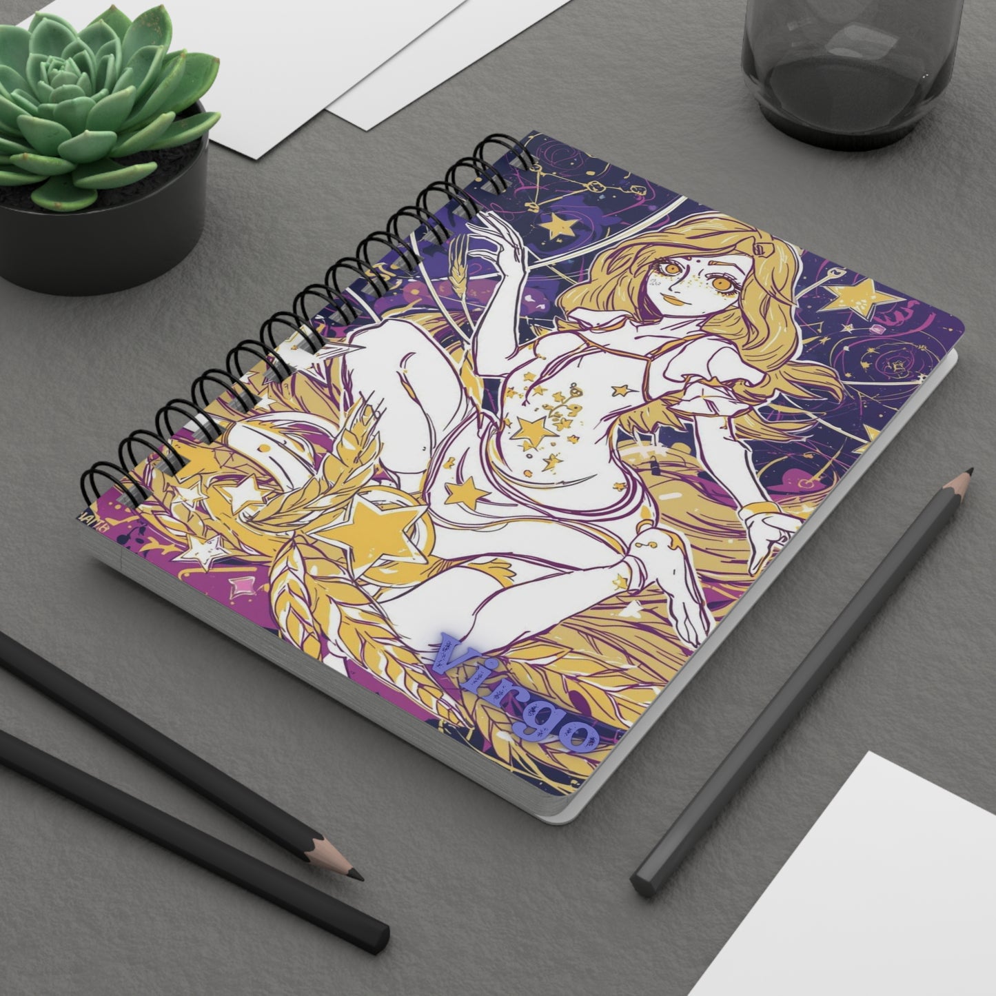 Vibrant Virgo Spiral Bound Journal