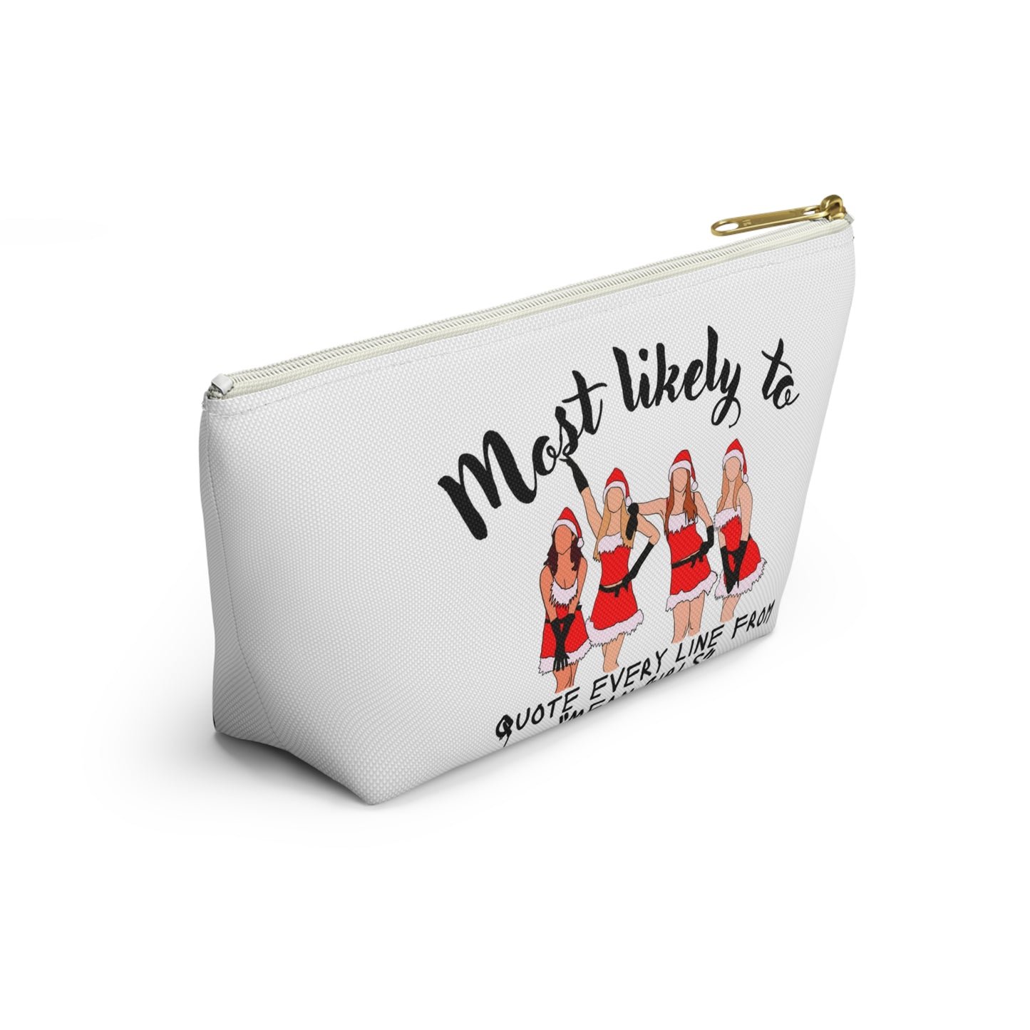 Mean Girls Quote Accessory Pouch, Fun Makeup Bag, Gift for Friends, Cute Holiday Pouch, Movie Fan Merchandise