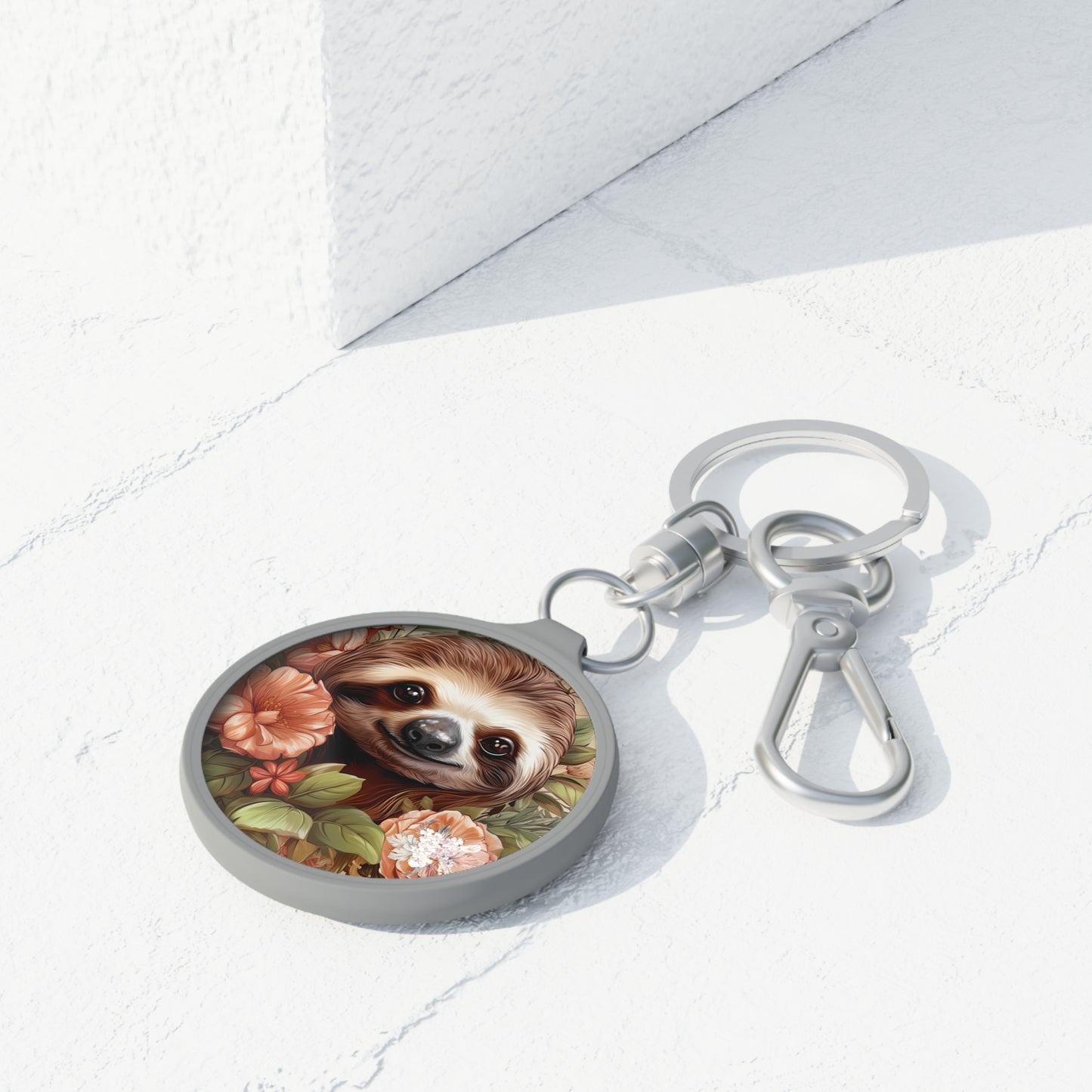 Keyring Tag, Whimsical Sloth Keychain, Eighteenth Chapter, 18th Chapter, Eighteenth Era, 18th Era, 18th Birthday