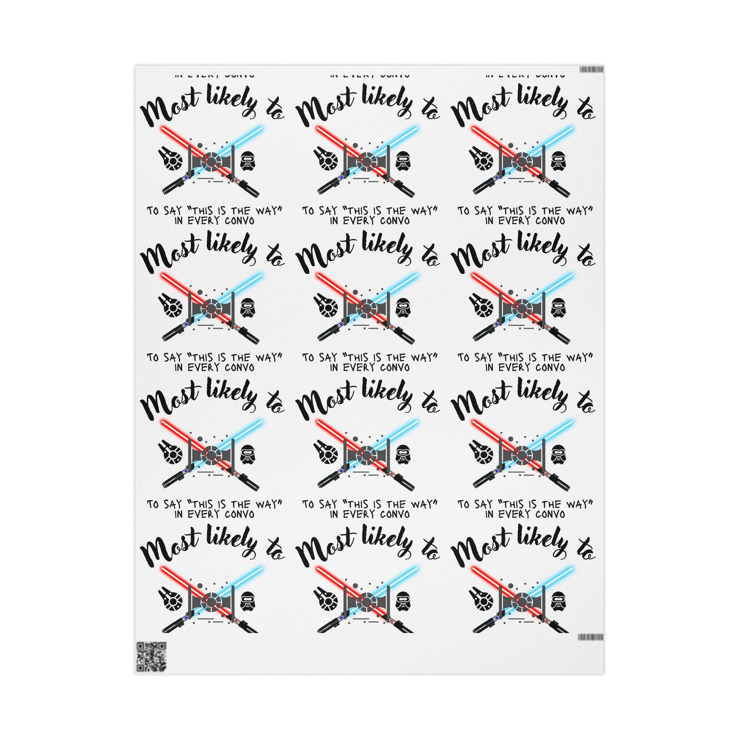 Star Wars Themed Wrapping Paper, Most Likely To Wrapping Papers