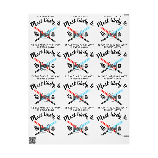 Star Wars Themed Wrapping Paper, Most Likely To Wrapping Papers