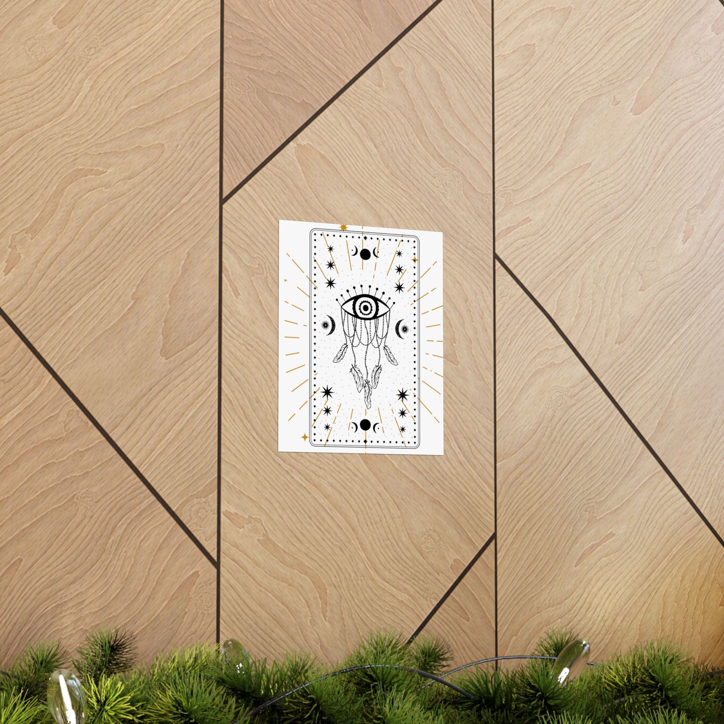 Mystical Wall Art Print, Spiritual Decor, Eye Art Poster, Celestial Home Decoration, Bohemian Gift Idea