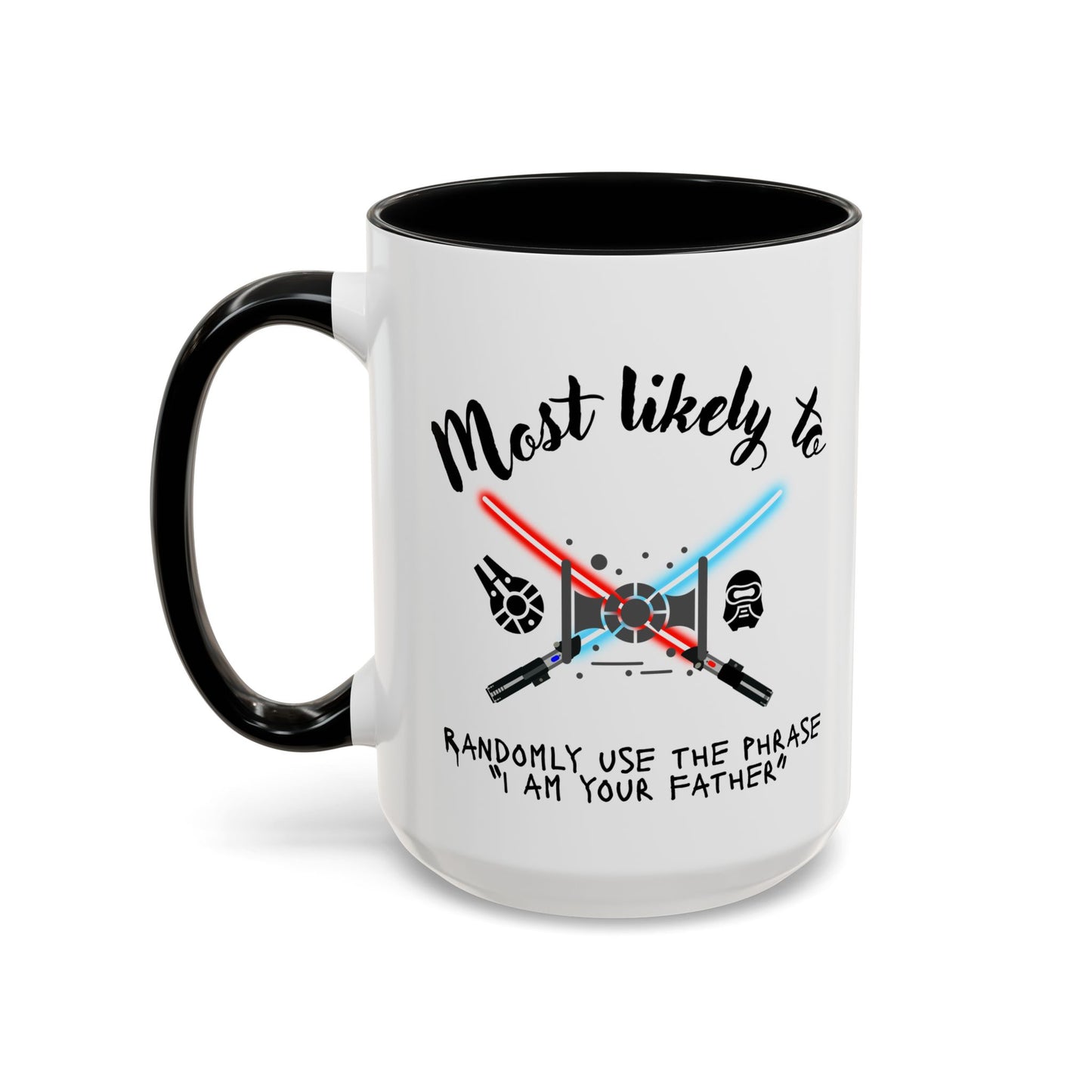Star Wars Themed Coffee Mug, Funny Gift for Fans, Humorous Drinkware, Geeky Cup, Birthday or Holiday Present. unique gift, unique dad gift, brother, uncle