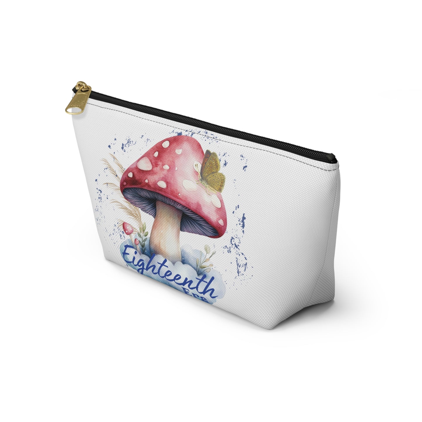 Mushroom-Themed Accessory Pouch - Perfect for Eighteenth Birthday, Gifts for Her, Makeup Organizer, Cute Storage Bag, Floral Pouch