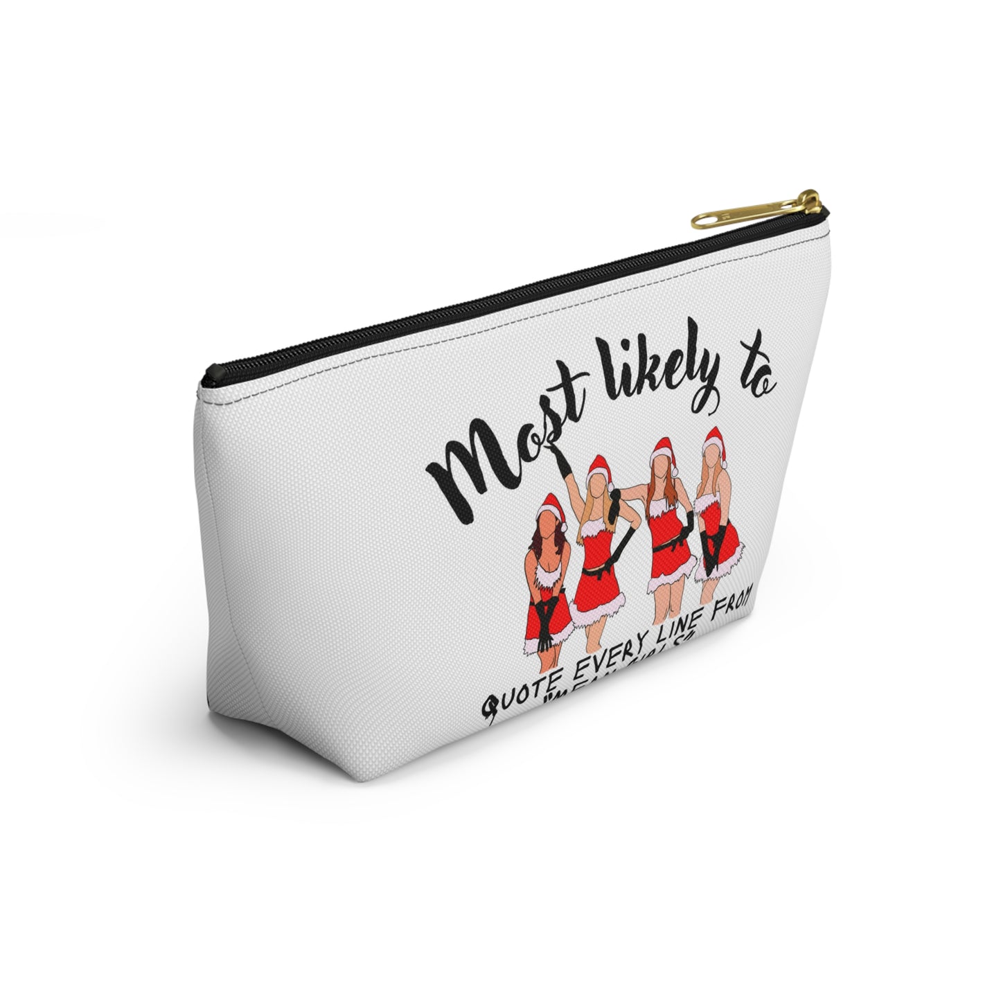 Mean Girls Quote Accessory Pouch, Fun Makeup Bag, Gift for Friends, Cute Holiday Pouch, Movie Fan Merchandise