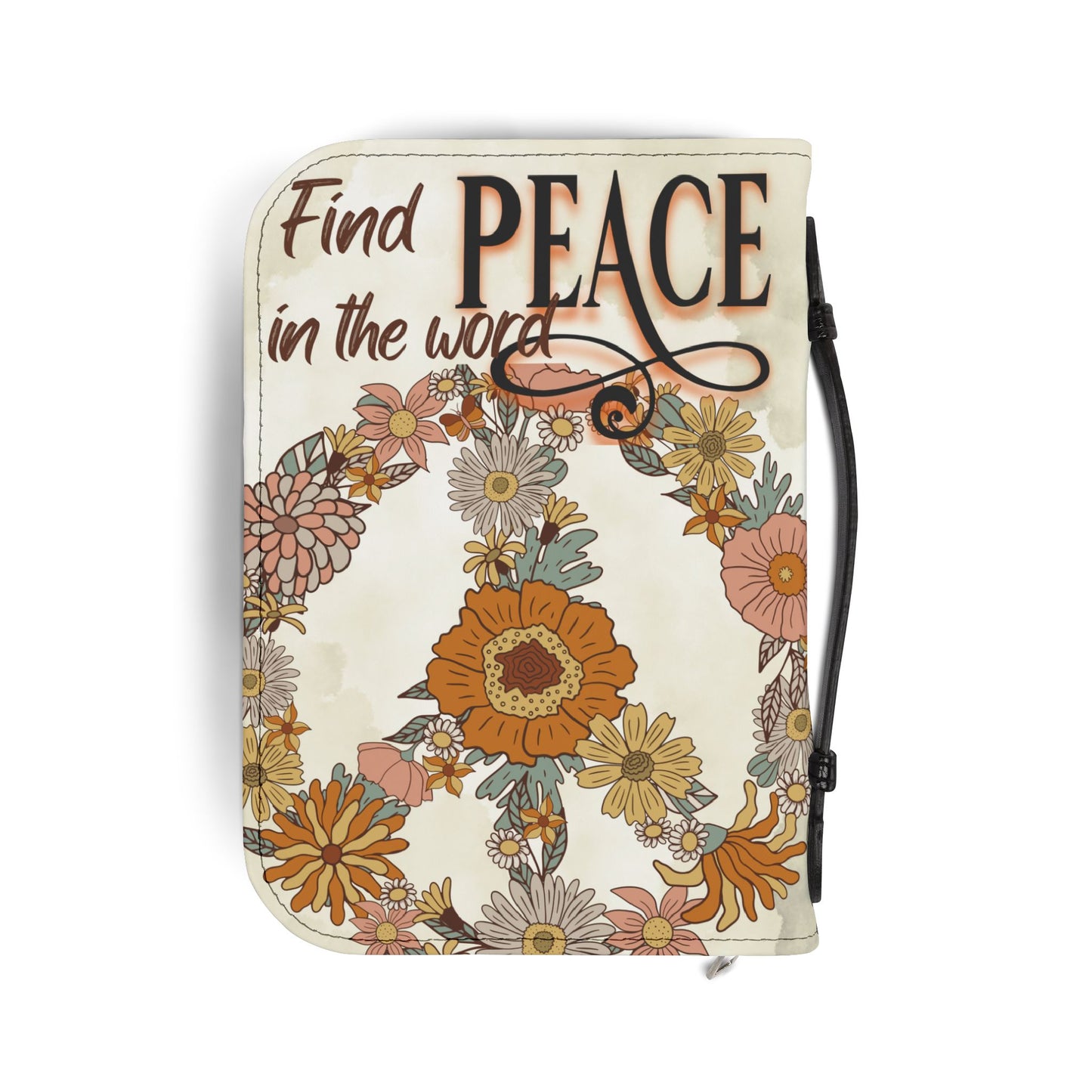 Peace Bible Cover, Floral Bible Cover, Peach Cover for Bible, Floral cover for Bible, Bible Cover
