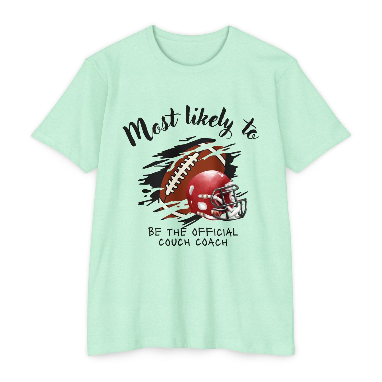 Football Coach T-Shirt, Perfect for Sports Fans, Game Day Gift, Unisex Tee, Couch Coach Shirt, Holiday Apparel, Football, Team shirt, Most likely to