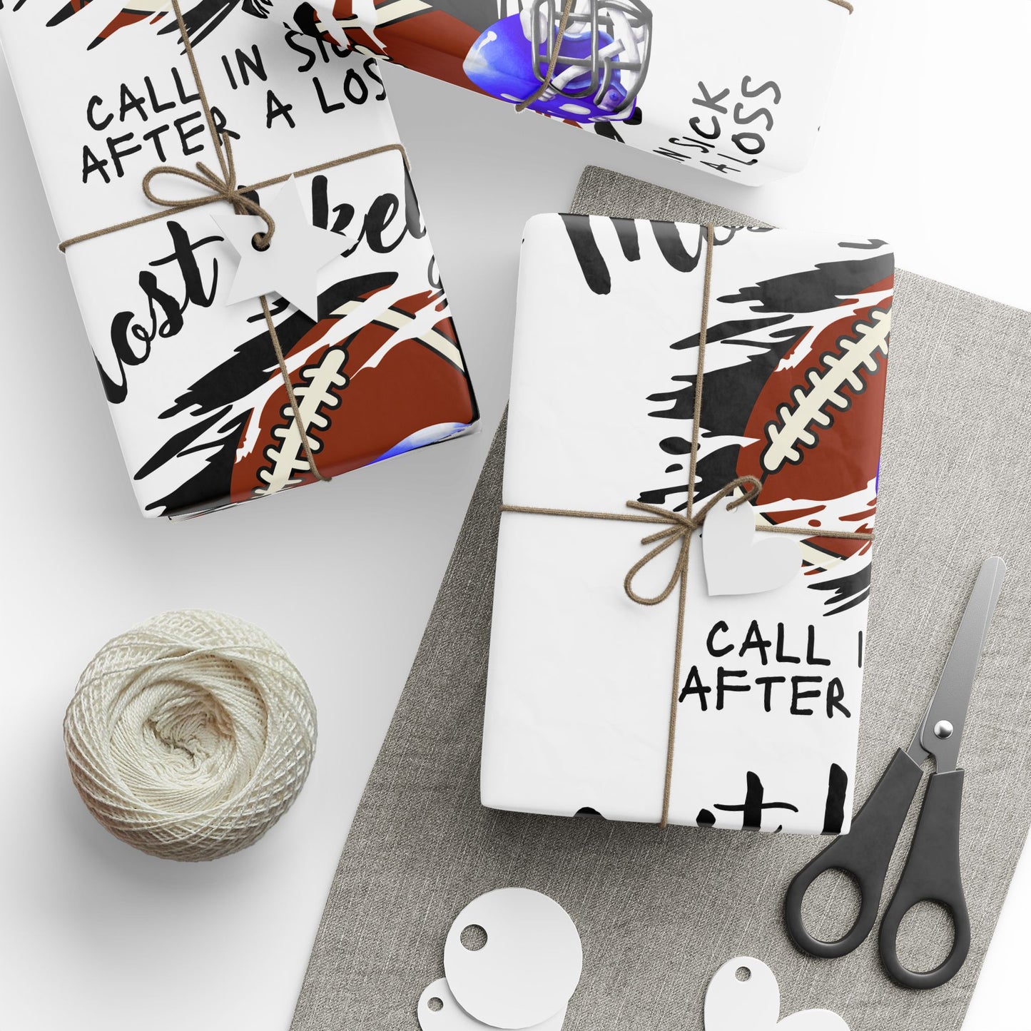 Football-Themed Wrapping Paper - Perfect for Sports Parties, Birthdays, Gifts, Holidays, and Celebrations
