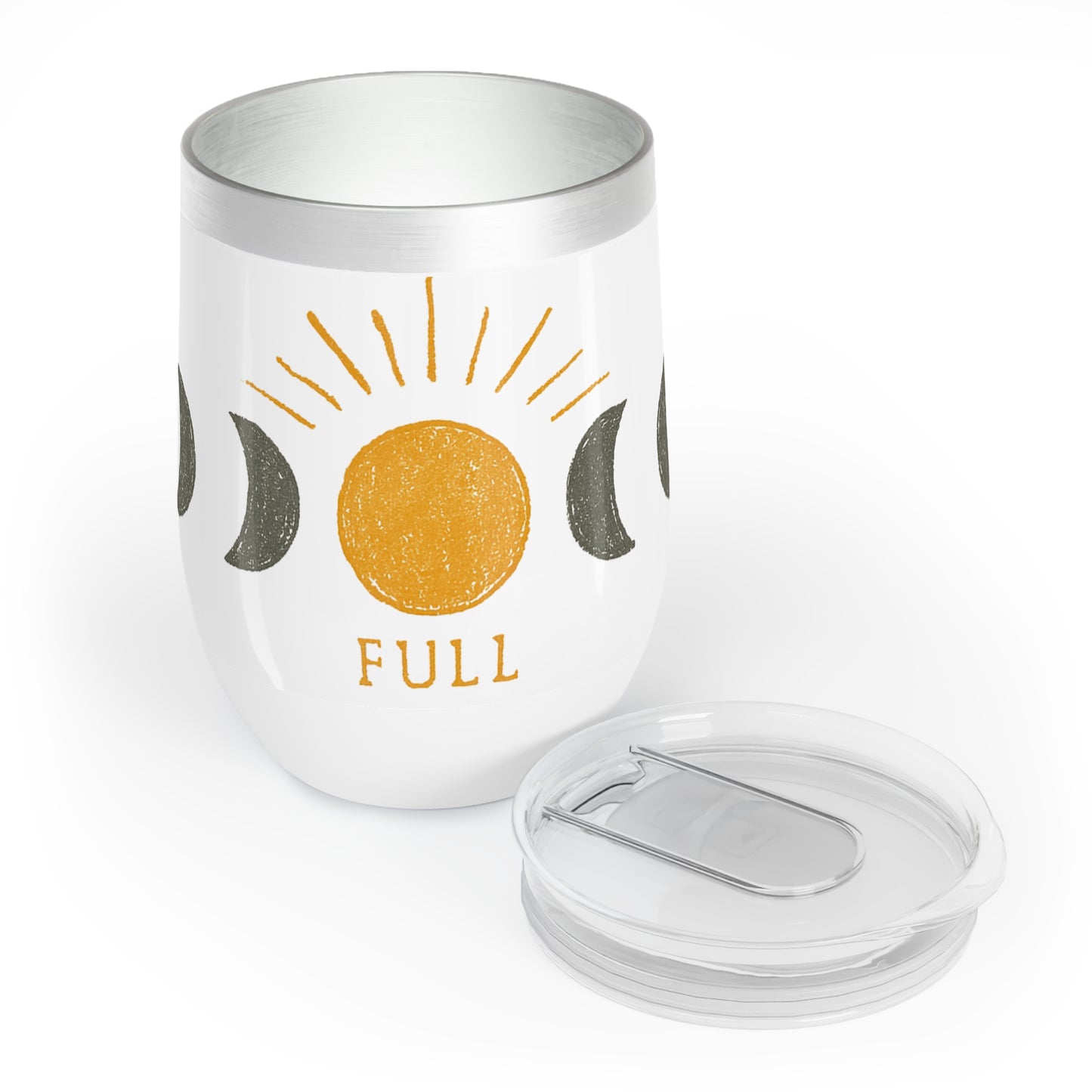 Full Moon Phase Chill Wine Tumbler