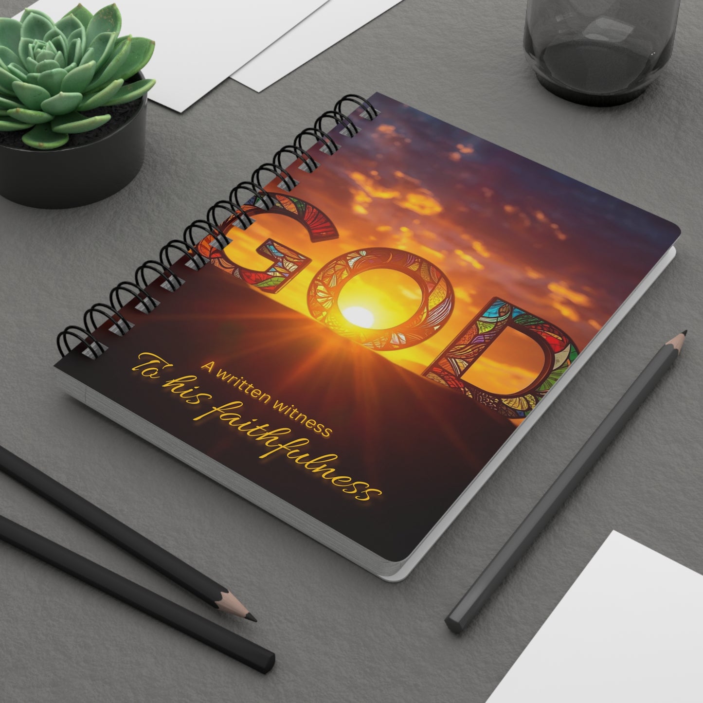 Inspirational Spiral Bound Journal: A Written Witness to His Faithfulness