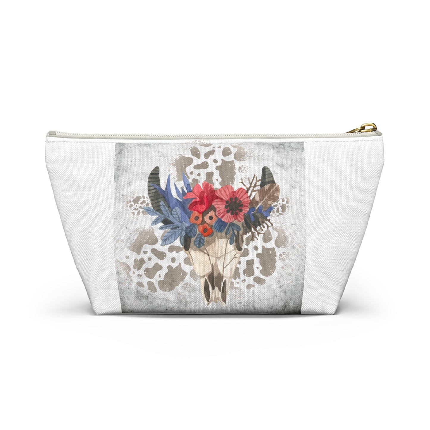 Bohemian Floral Accessory Pouch, Organizer Bag, Makeup Clutch, Gift for Her, Travel Essentials, Western Decor