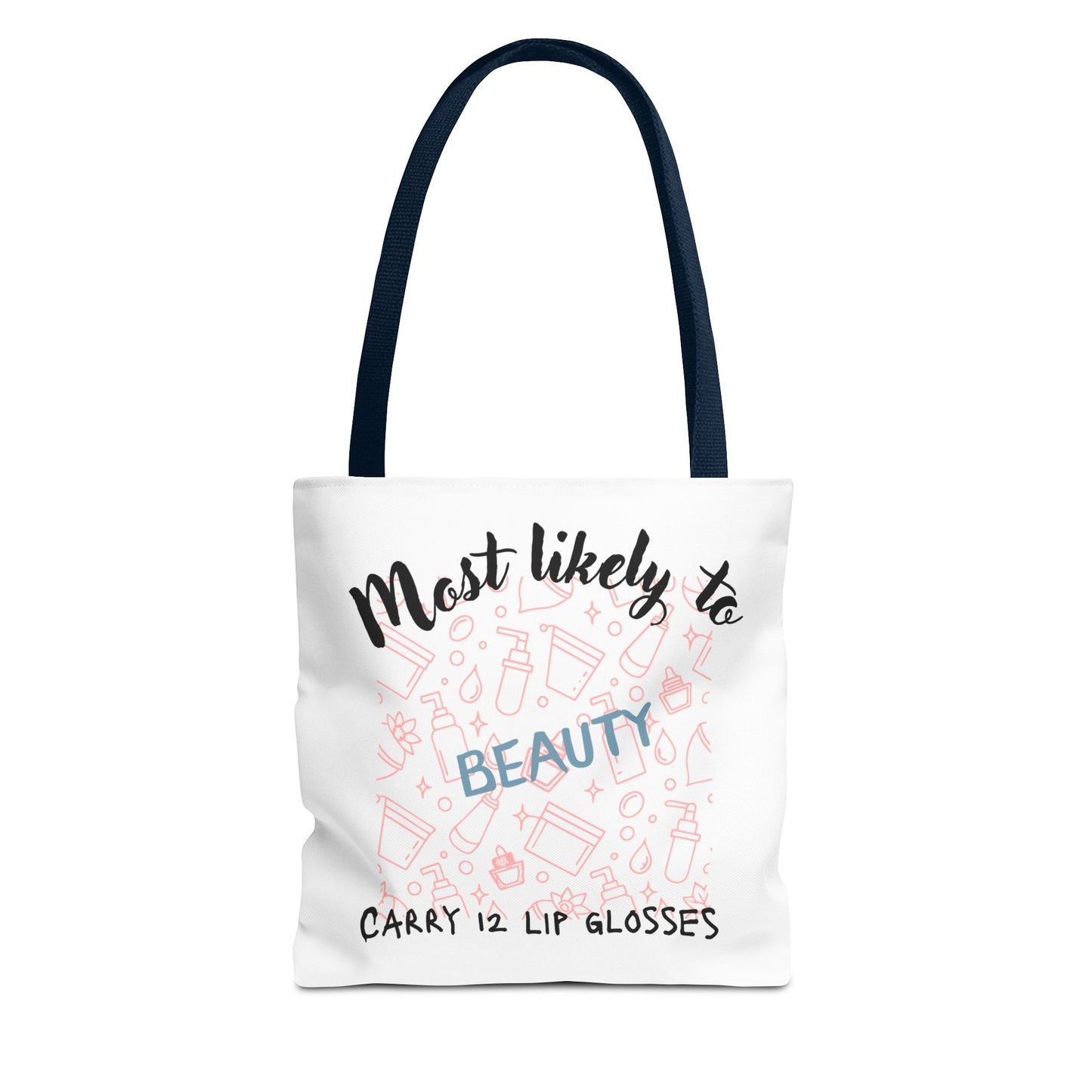 Beauty Lip Gloss Tote Bag - Perfect Gift for Makeup Lovers, Fashion Accessory, Daily Use Tote, Funny Gift, Stylish Organizer
