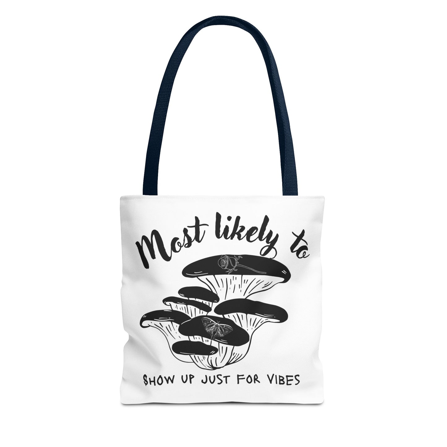 Mushroom Vibes Tote Bag, Fun Eco-Friendly Bag, Gift for Nature Lovers, Stylish Shopping Bag, Festival Accessory, Unique Design Tote
