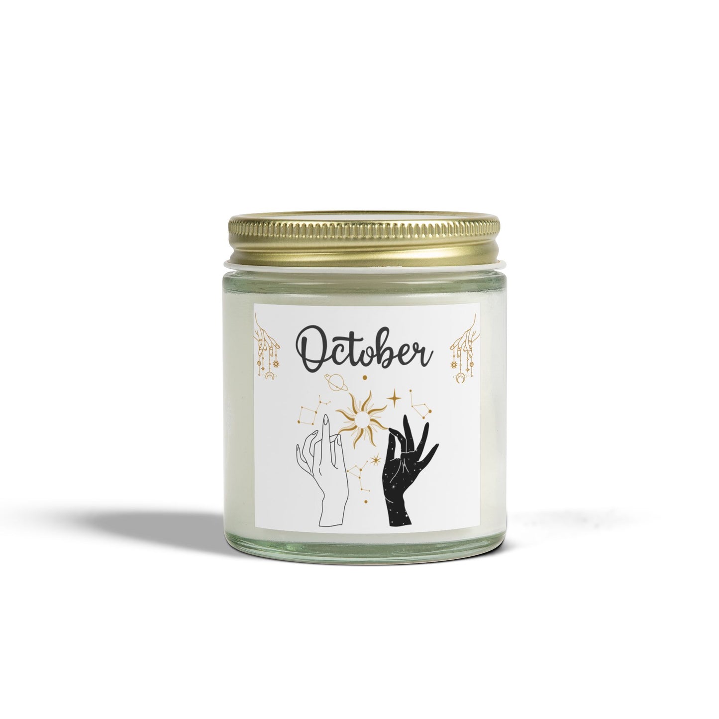 Celestial Candle, October, October Birthday, Scented Candles, Coconut Apricot Wax (4oz, 9oz)