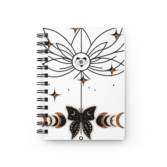 Mystical Spiral Bound Journal with Butterfly Design