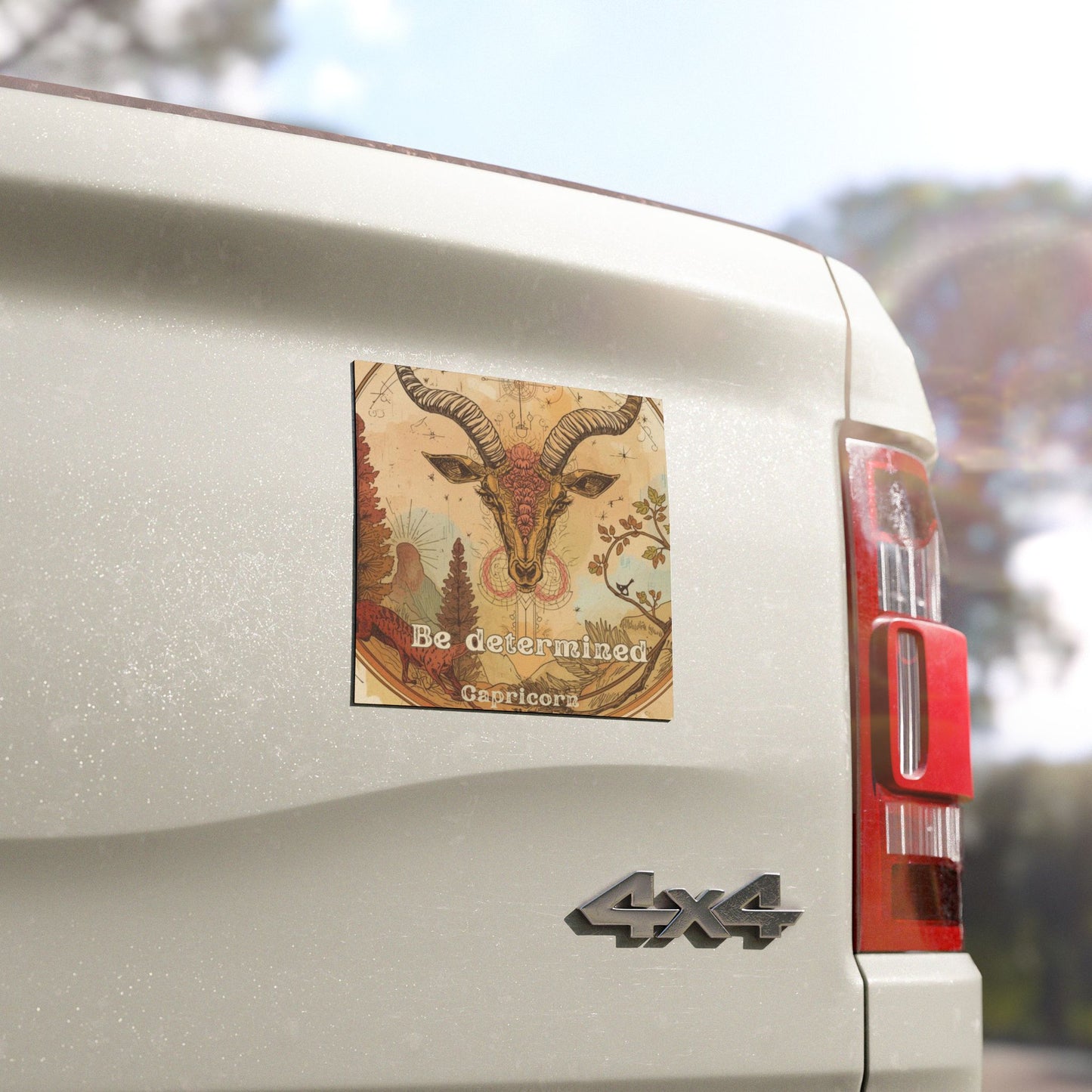 Capricorn Car Magnet - Be Determined Zodiac Decor