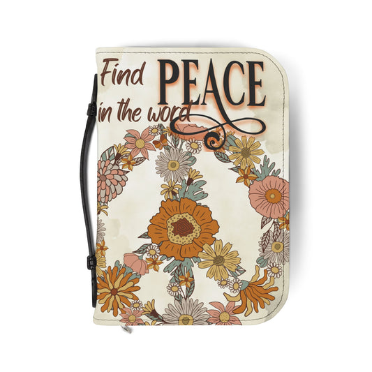 Peace Bible Cover, Floral Bible Cover, Peach Cover for Bible, Floral cover for Bible, Bible Cover