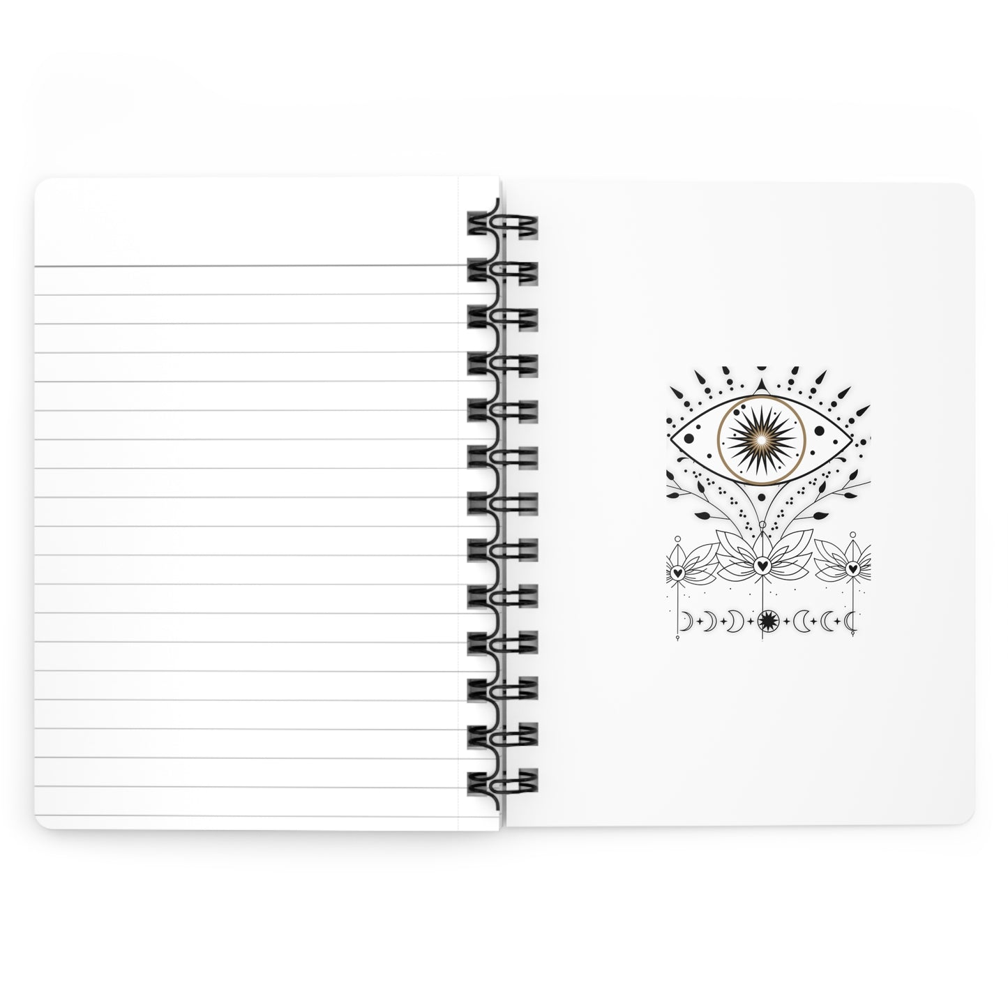 Mystical Eye Spiral Bound Journal - Inspiring Creativity and Mindfulness