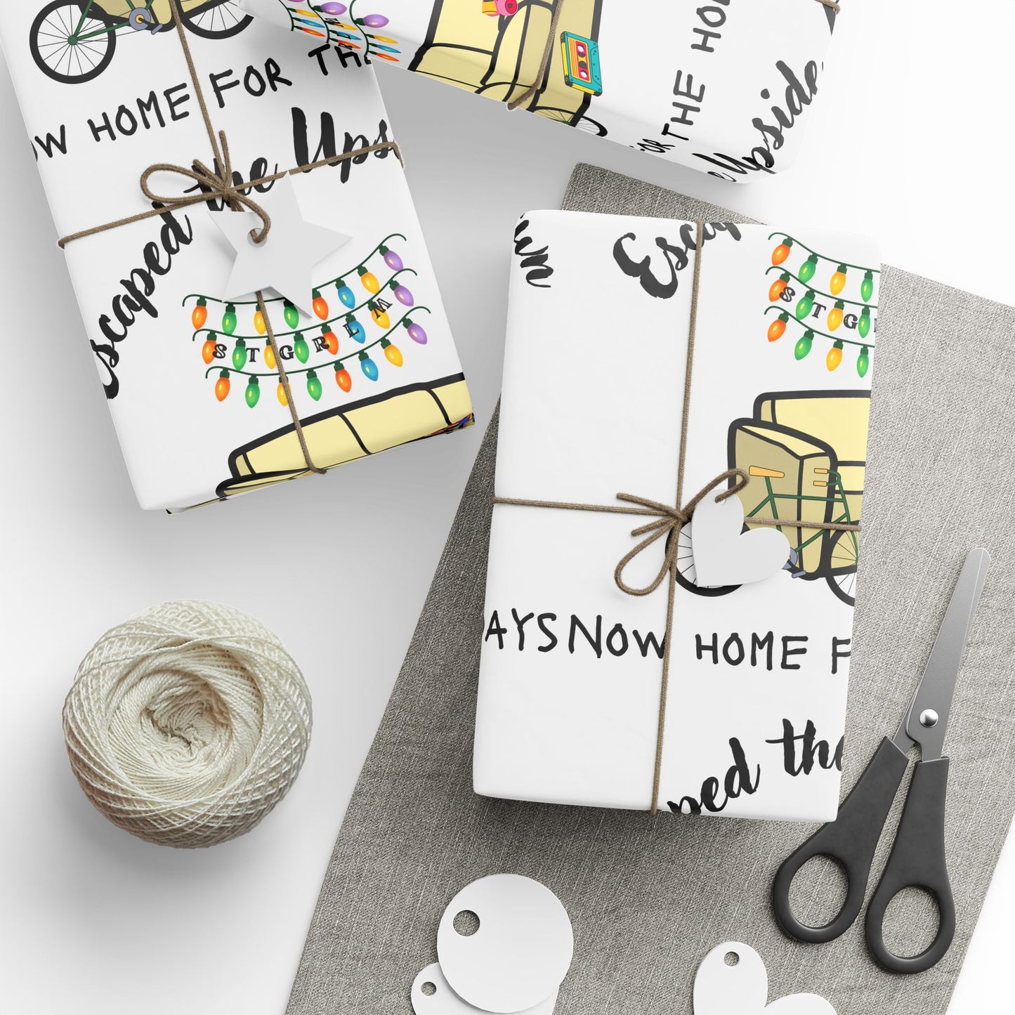 Festive Wrapping Paper, Gift Wrap for Holidays, Party Supplies, Unique Gift Wrap, Eco-Friendly Wrapping, Fun Gift Presentation
