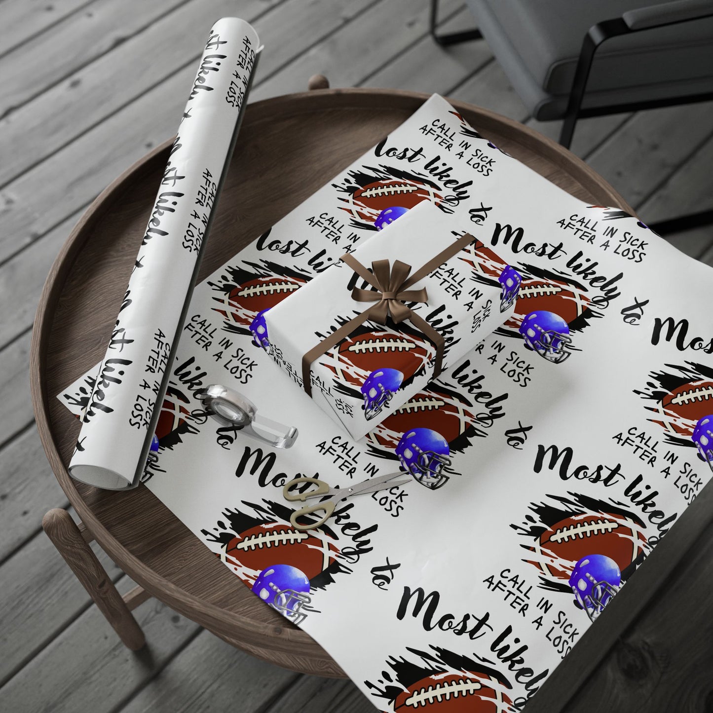 Football-Themed Wrapping Paper - Perfect for Sports Parties, Birthdays, Gifts, Holidays, and Celebrations