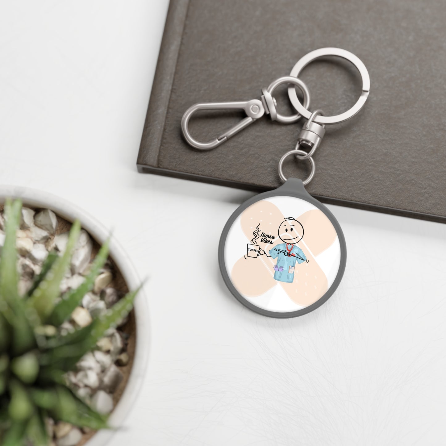 Keyring Tag - Nurse Squad Essential - Blessed and Stressed - Nurse Strong - Scrub life keyring - Healthcare hero keyring