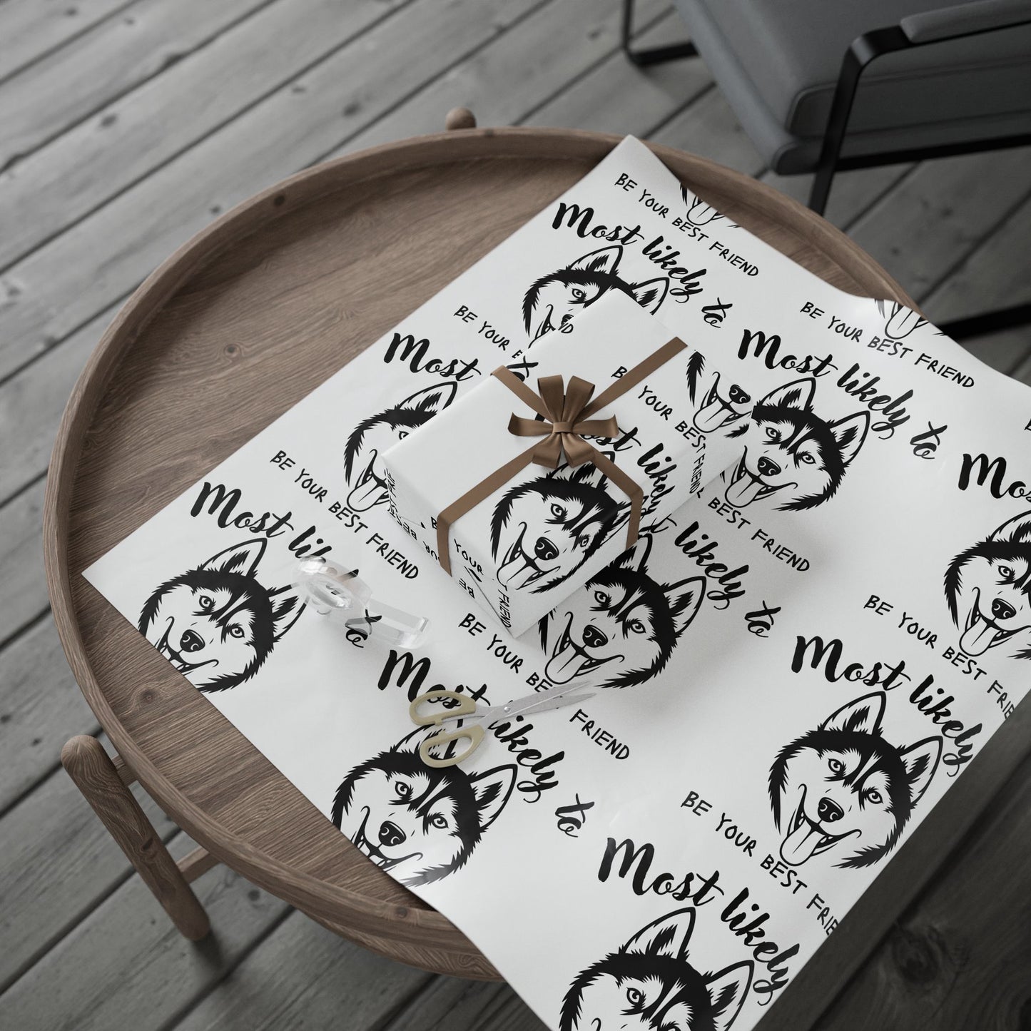 Husky Wrapping Paper, Husky Lover, Husky gift wrap, Wrapping Papers