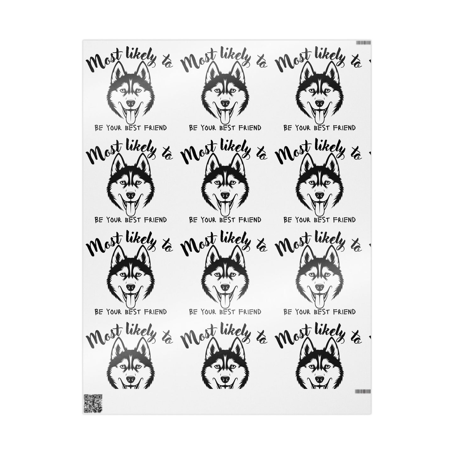 Husky Wrapping Paper, Husky Lover, Husky gift wrap, Wrapping Papers