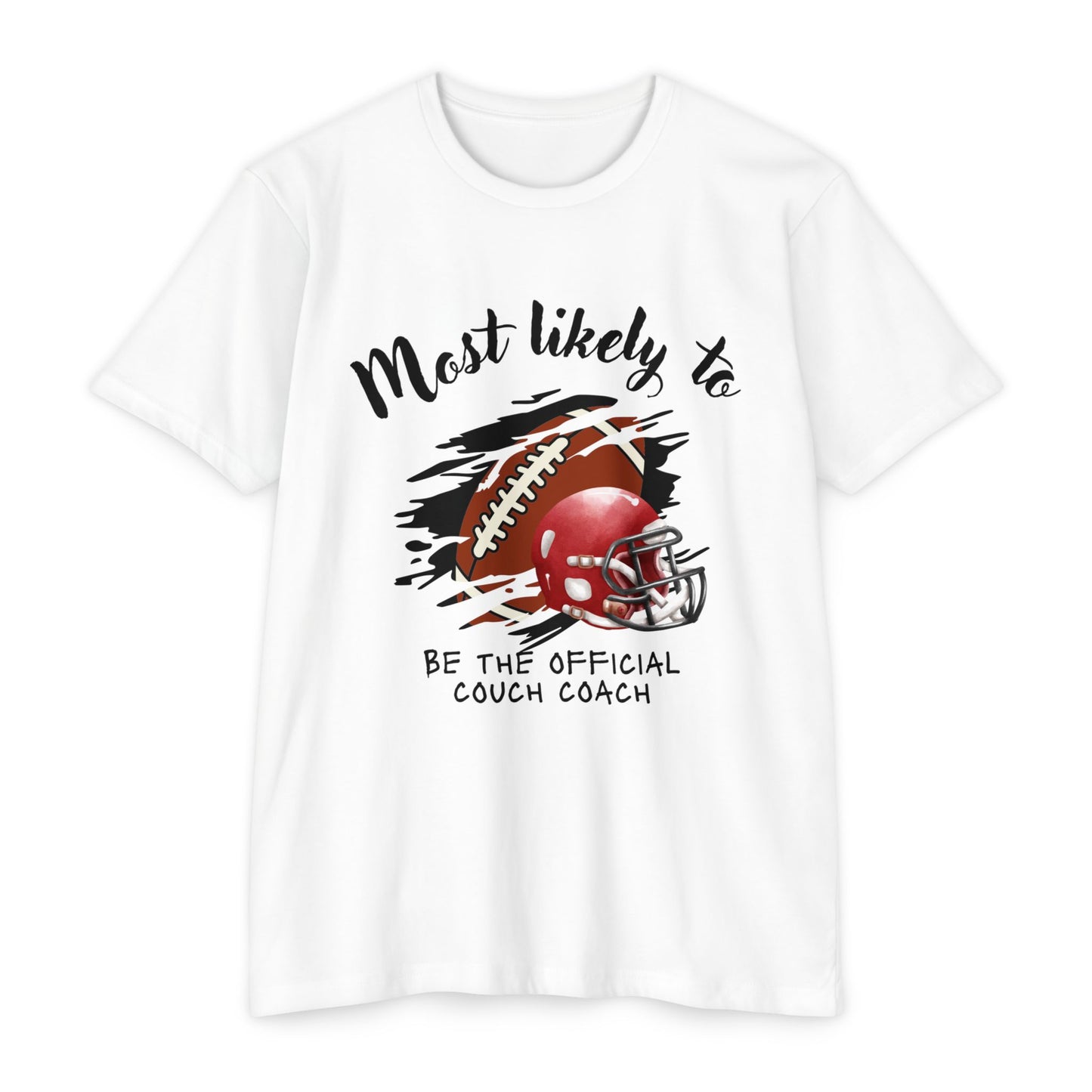 Football Coach T-Shirt, Perfect for Sports Fans, Game Day Gift, Unisex Tee, Couch Coach Shirt, Holiday Apparel, Football, Team shirt, Most likely to