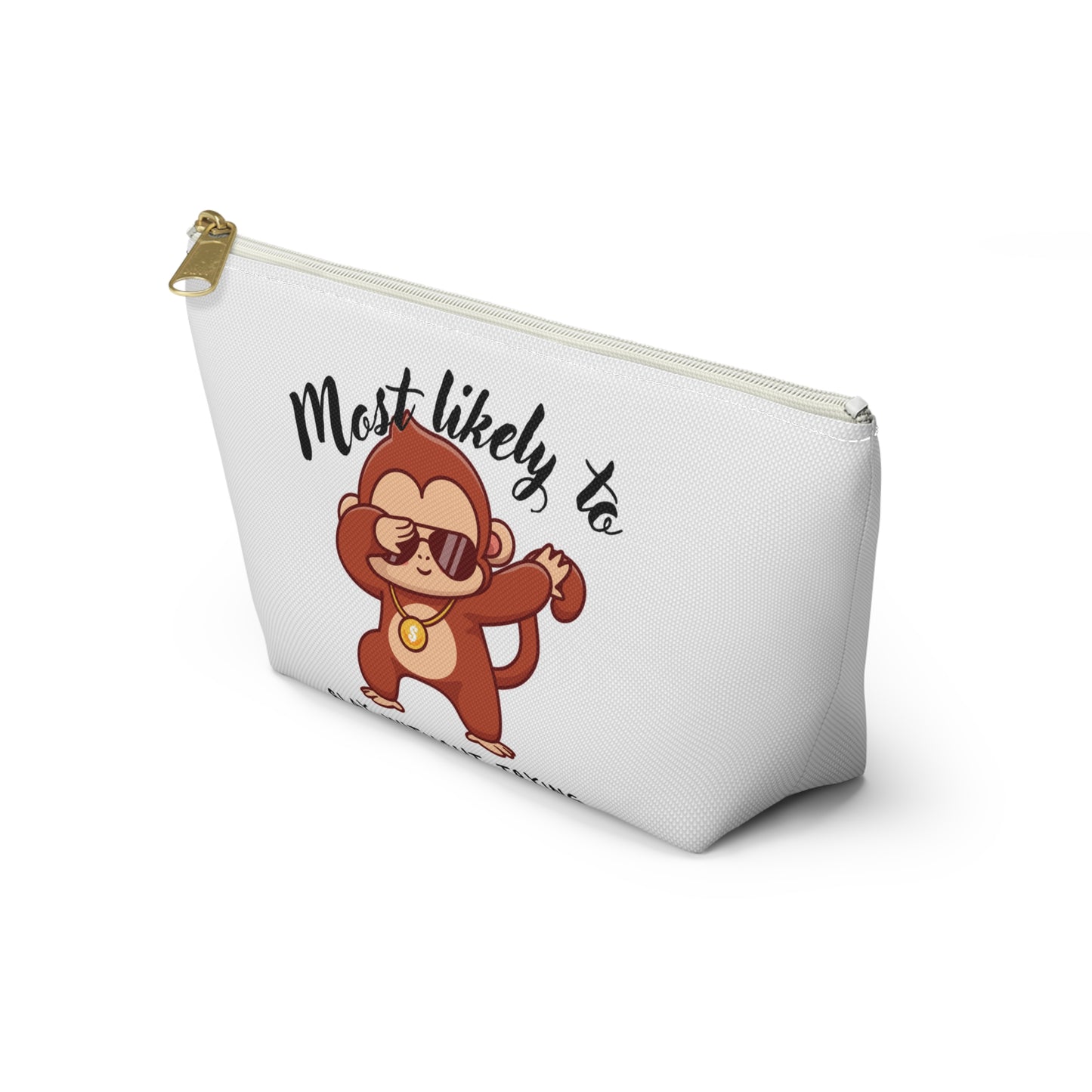 Cute Monkey Accessory Pouch - Perfect for Gifts, School, Travel, Organization, or Kids' Parties