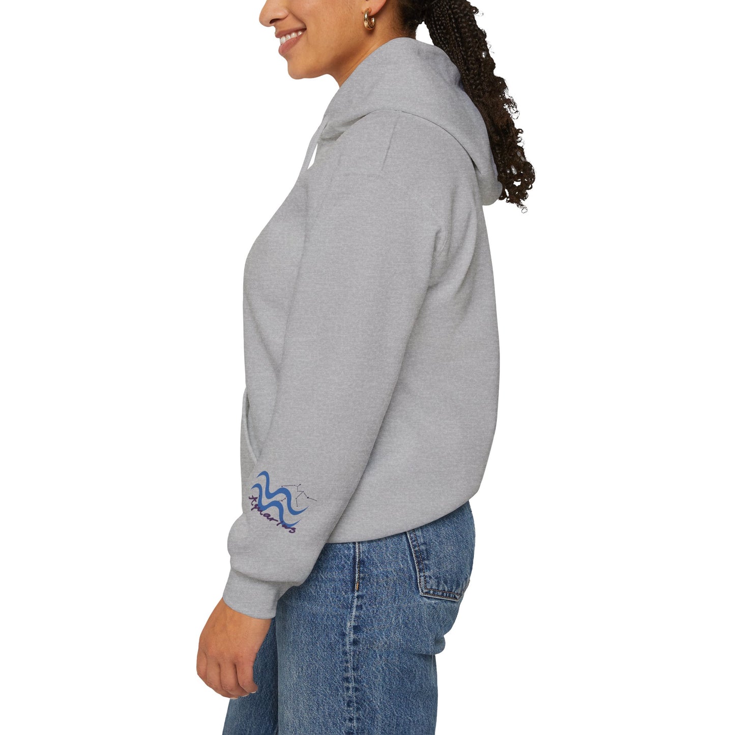 Aquarius Zodiac Hoodie — Water-Bearer Constellation Graphic Sweatshirt