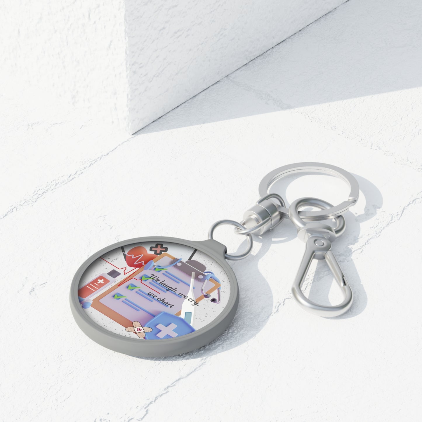 Keyring Tag - Nurse Squad Essential - Blessed and Stressed - Nurse Strong - Scrub life keyring - Healthcare hero keyring