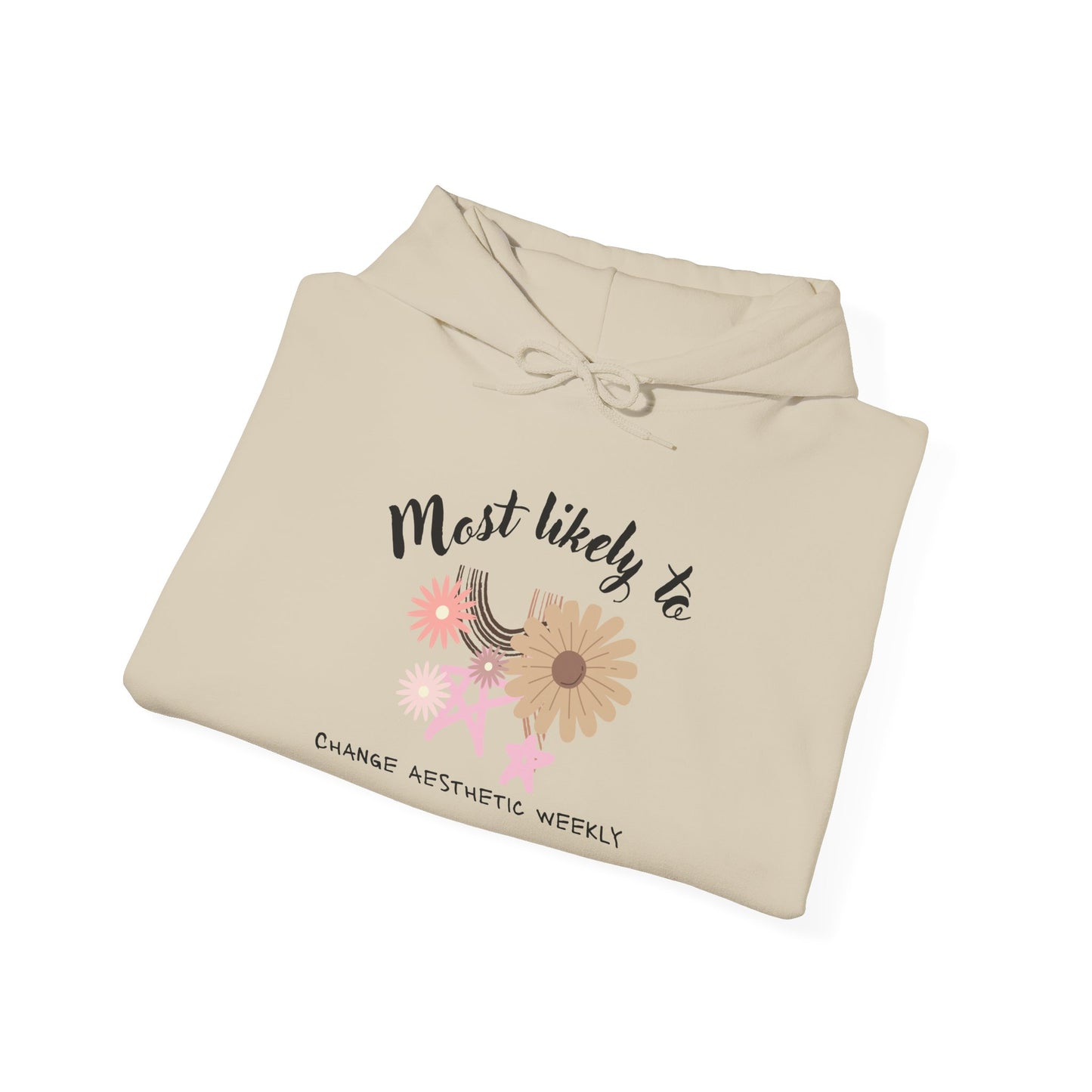 Unisex Heavy Blend™ Hooded Sweatshirt, flower, aesthetic, whimsy, cute, fun, change mind