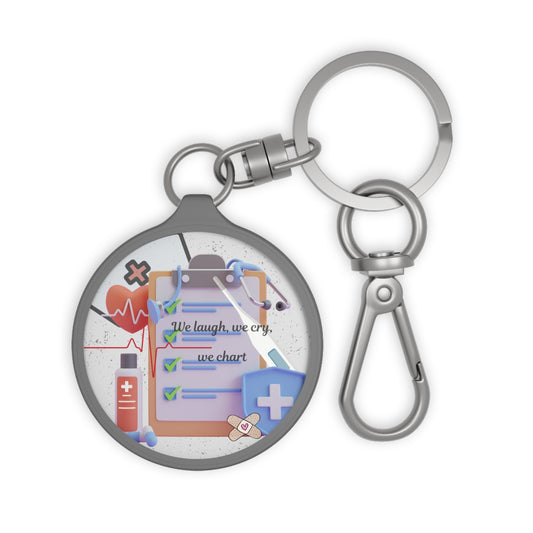 Keyring Tag - Nurse Squad Essential - Blessed and Stressed - Nurse Strong - Scrub life keyring - Healthcare hero keyring